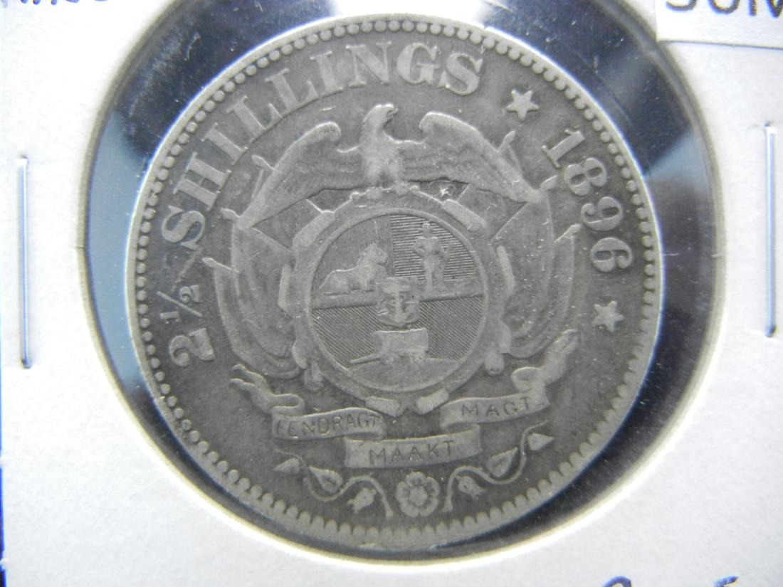 1896 South Africa 2 1/2 Shillings.  Rare. (1 of 3)