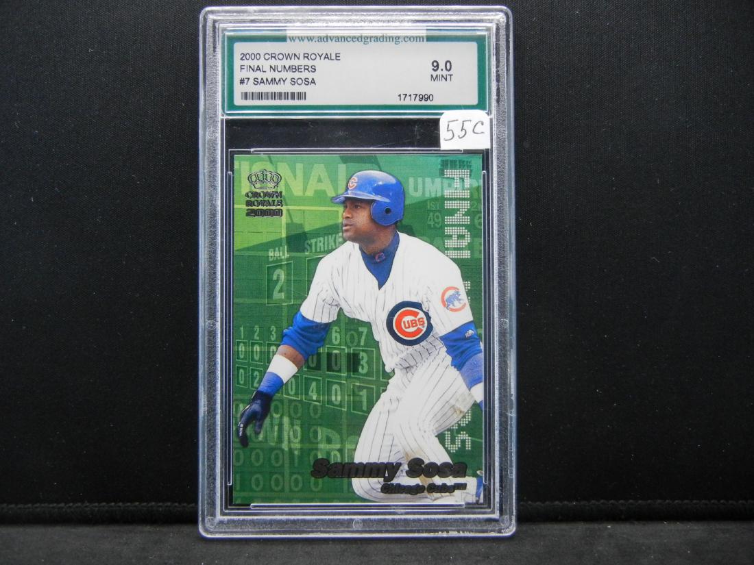 "SAMMY SOSA" BASEBALL CARD, GRADED BY (AGS) AS A 9.0 (1 of 2)