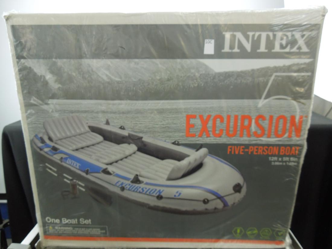 Intex Excursion 5 person Inflatable Boat Set NIB (1 of 5)