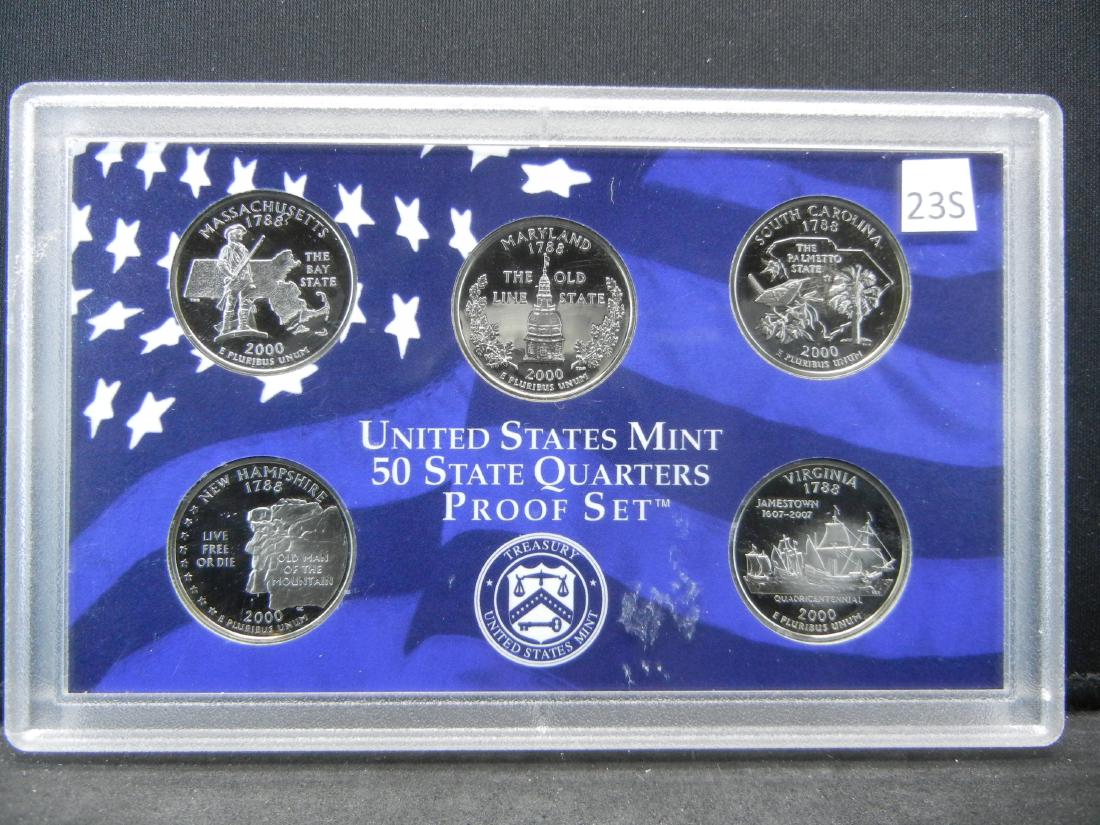 2000 US Mint Quarters Proof Sett (1 of 2)