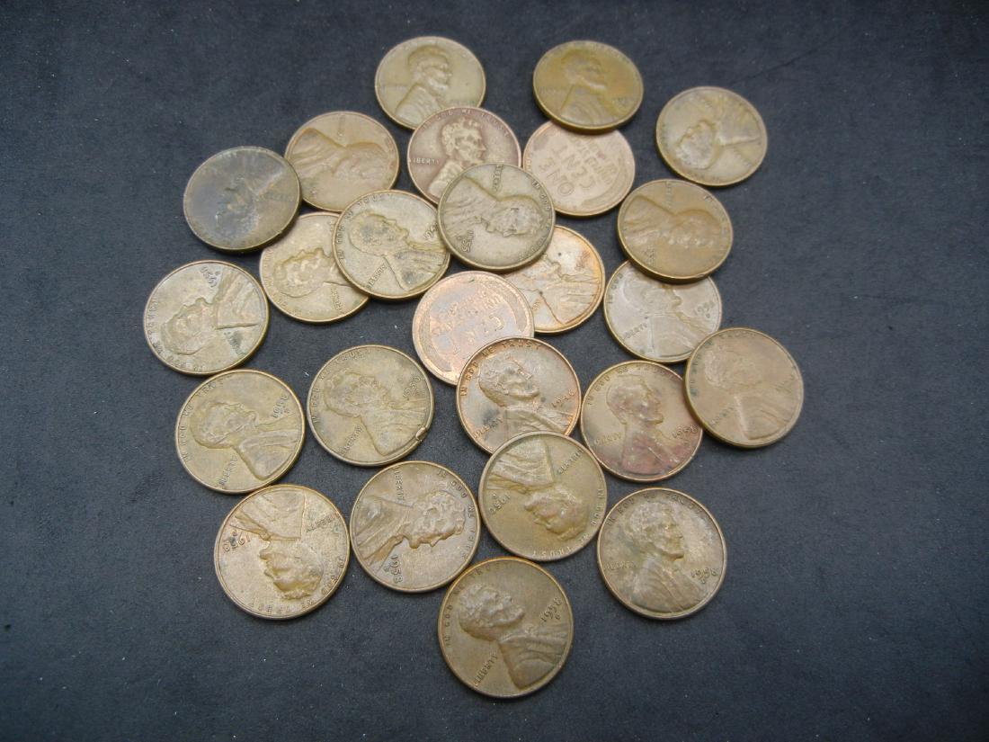 25 Wheat Cents (1 of 3)