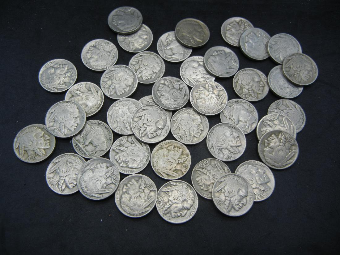 (40) Nice Full Date Buffalo Nickels. (1 of 3)
