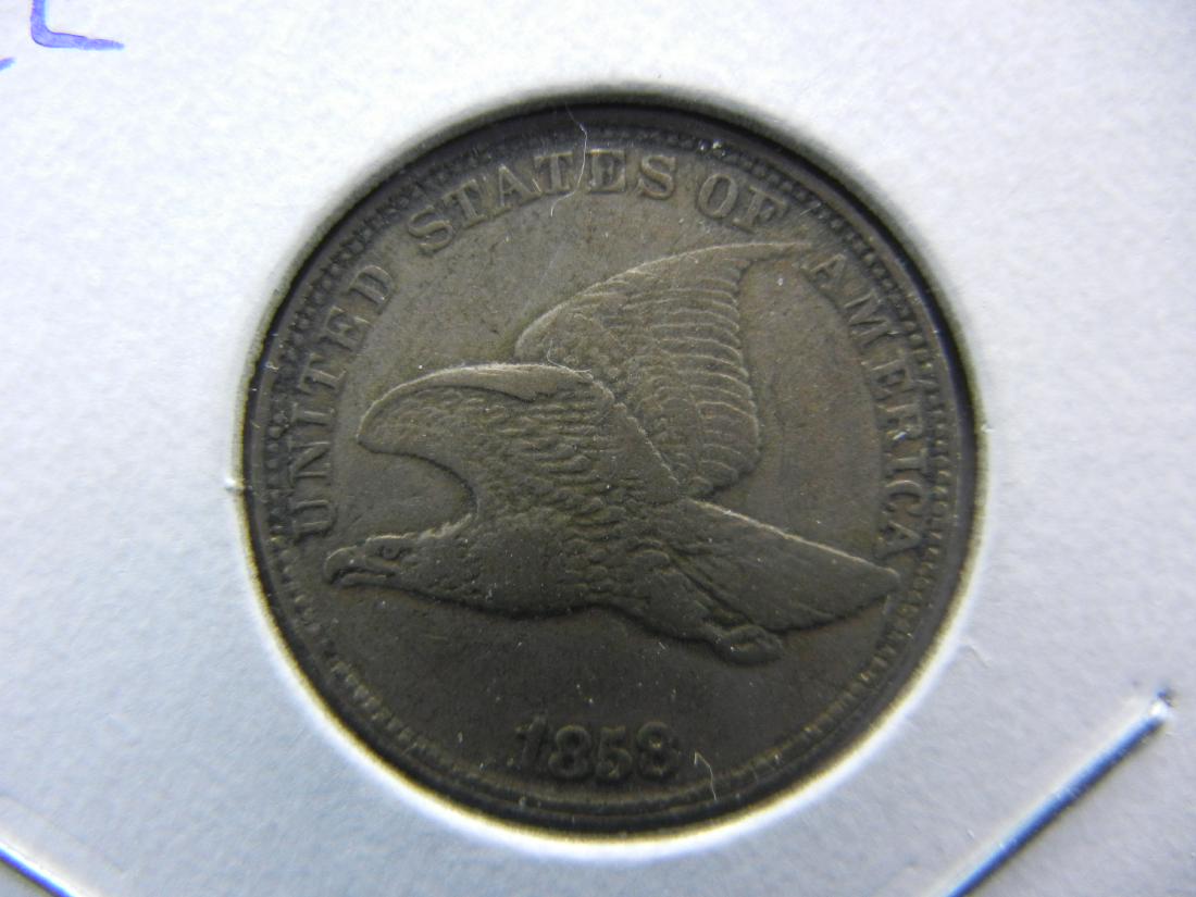 1858 Large Letters Flying Eagle.   Very Fine.   Much (1 of 3)