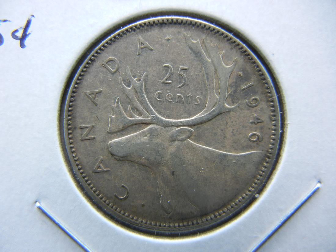 1946 Canada Quarter Dollar.  XF. (1 of 3)