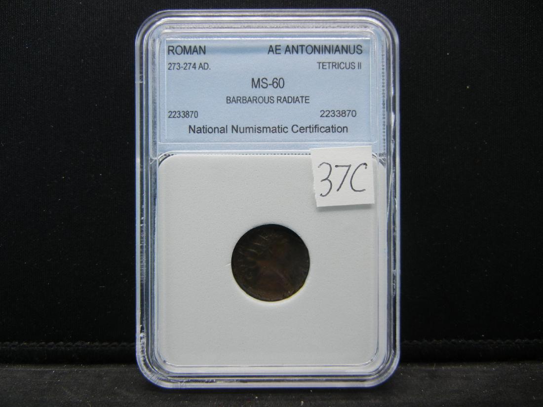 273-274 ROMAN COIN, (AE ANTONINIANUS/TETRICUS II), (1 of 4)