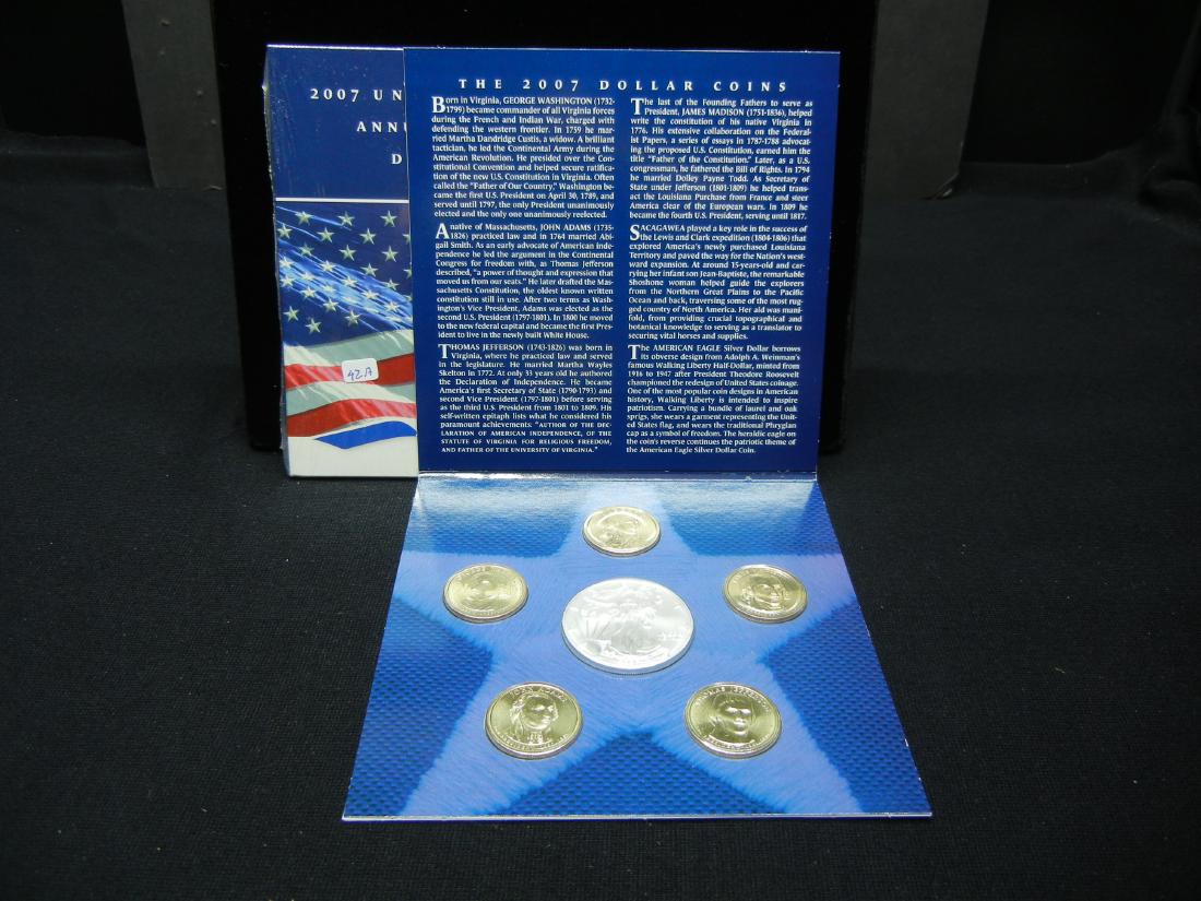 2007 Mint Uncirculated Dollar Coin set: (4) Presidents, (1 of 4)