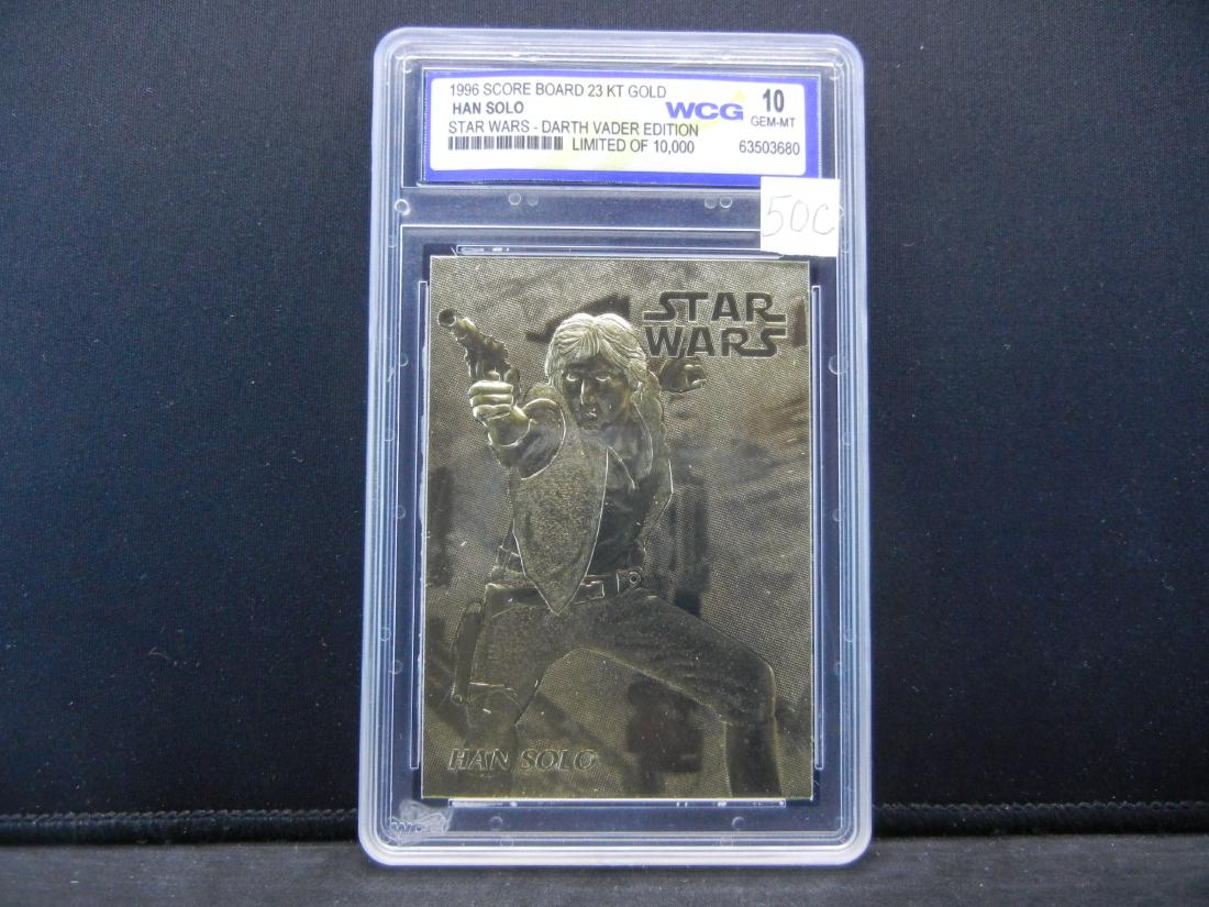 STAR WARS "HAN SOLO/DARTH VADER EDITION", 23K GOLD, (1 of 4)