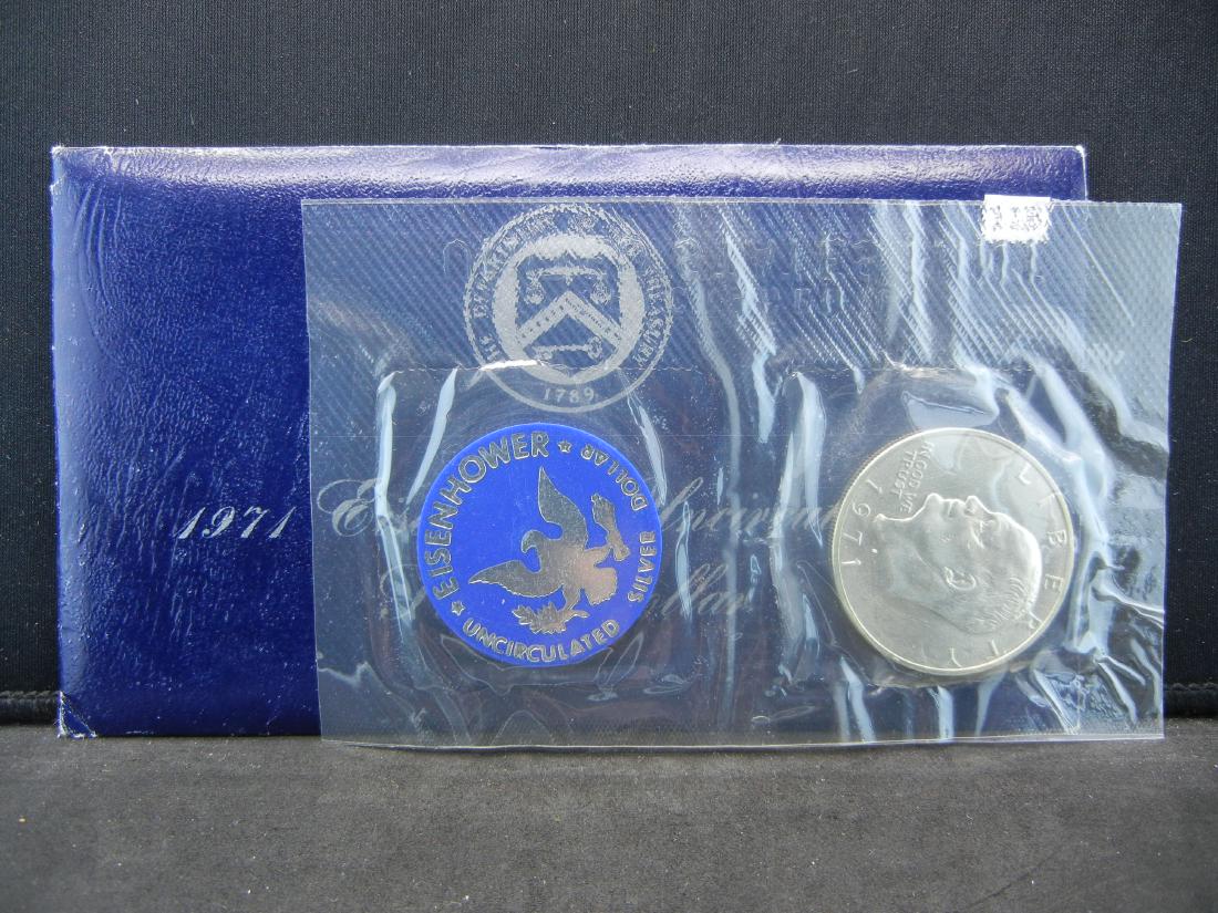 1971 Eisenhower UNC Silver Dollar (1 of 4)