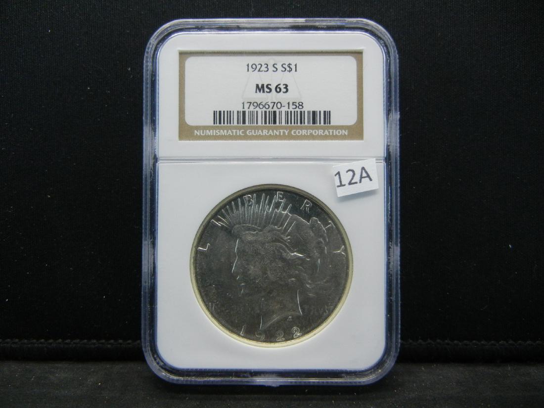 1923-S NGC MS63 Peace Dollar (1 of 4)