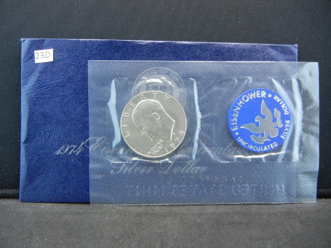 1974 Eisenhower UNC Silver Dollar (1 of 3)