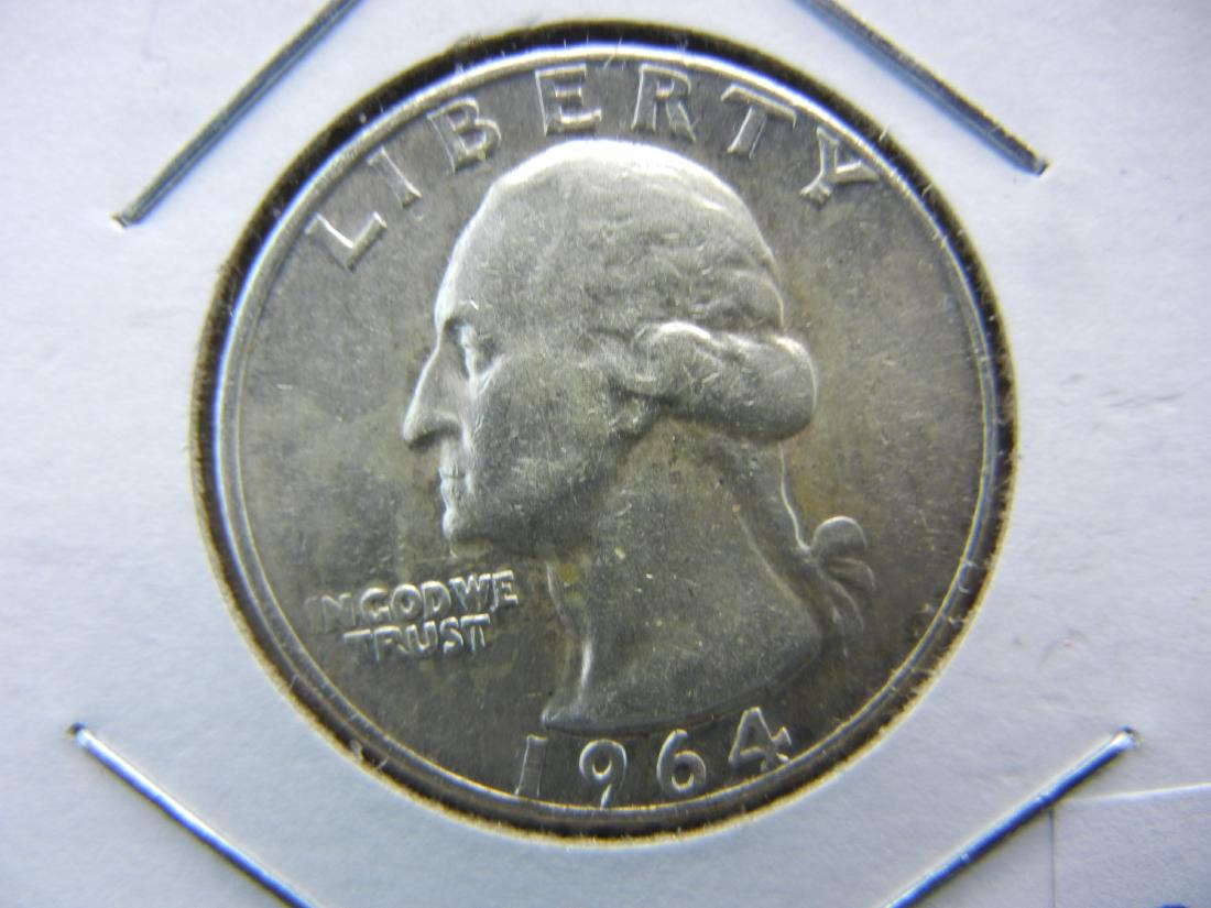 1964-D UNC Washington quarter (1 of 3)