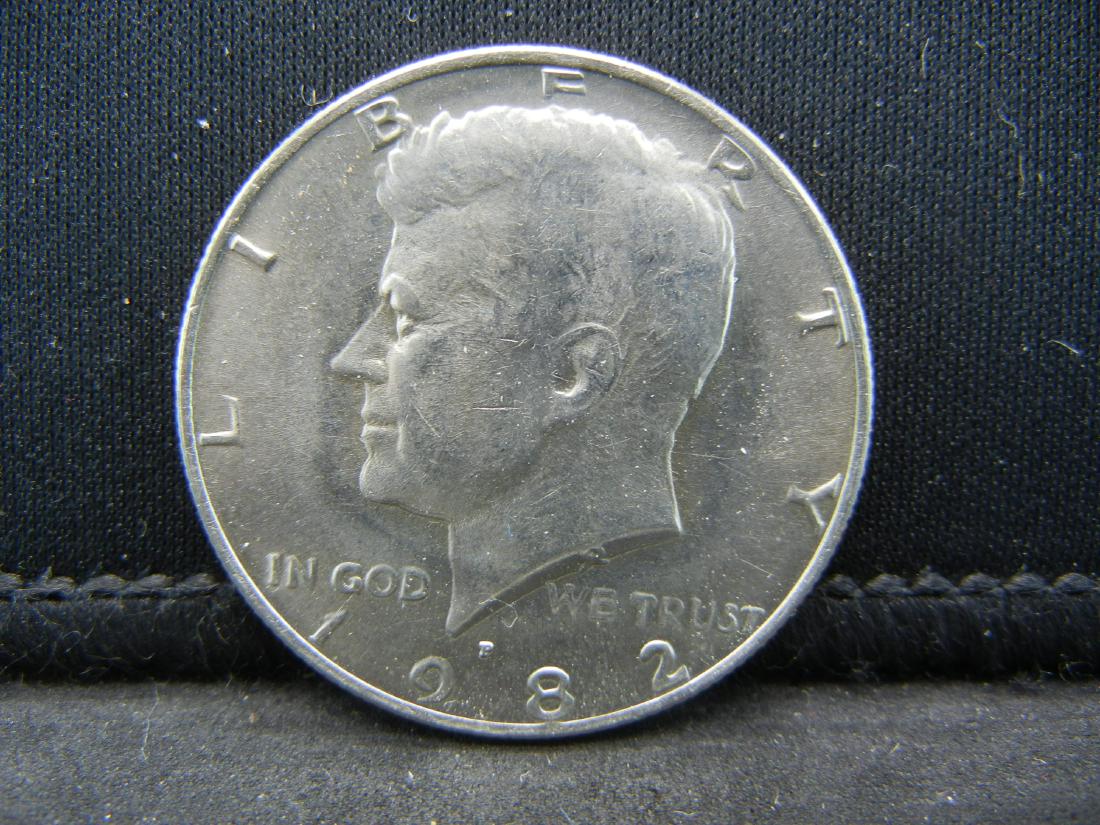 1982-P Uncirculated Kennedy Half Dollar, Key Date. (1 of 2)