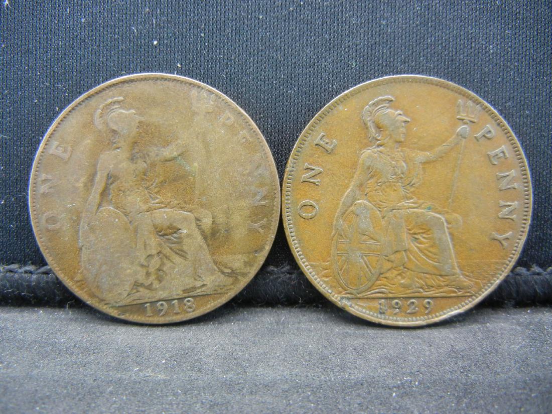 1929 1 Penny. George V. 1918 1 Penny George V (1 of 2)