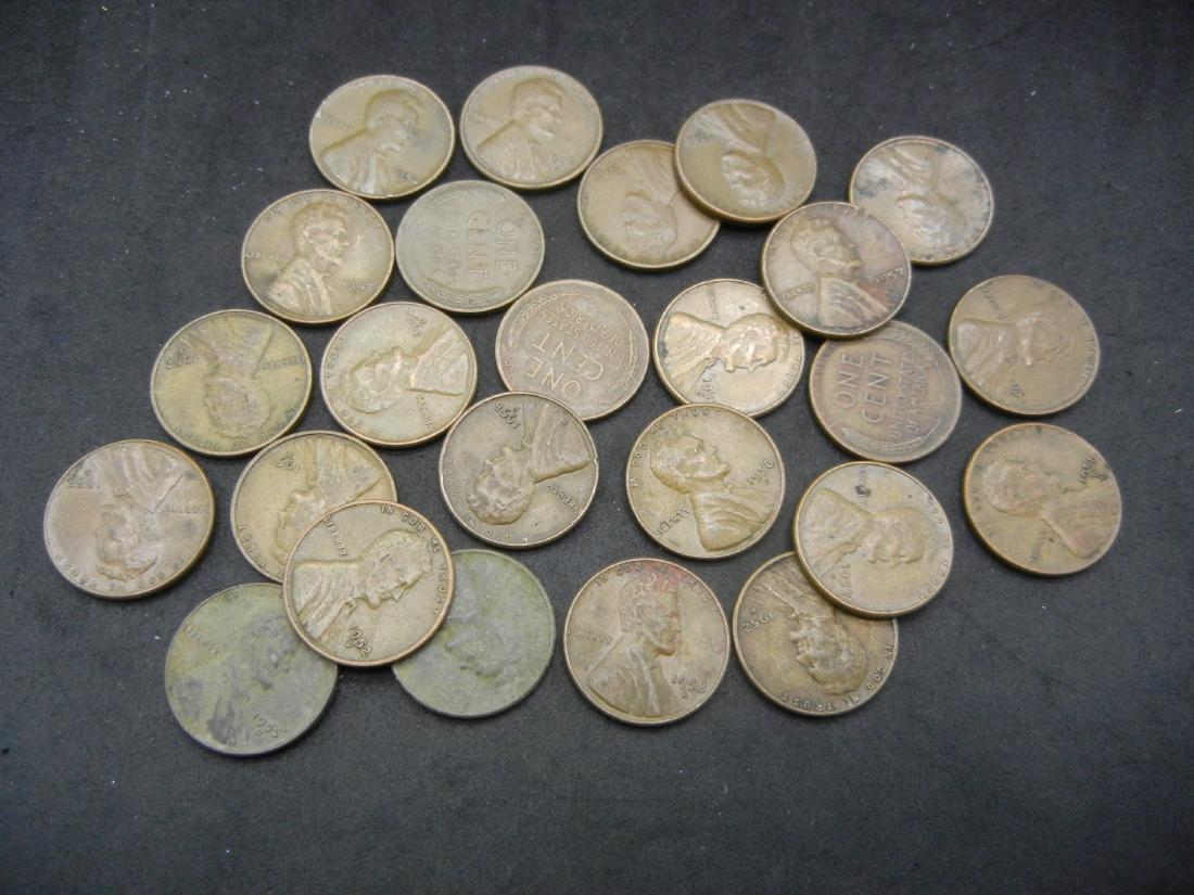 25 Wheat Cents (1 of 3)