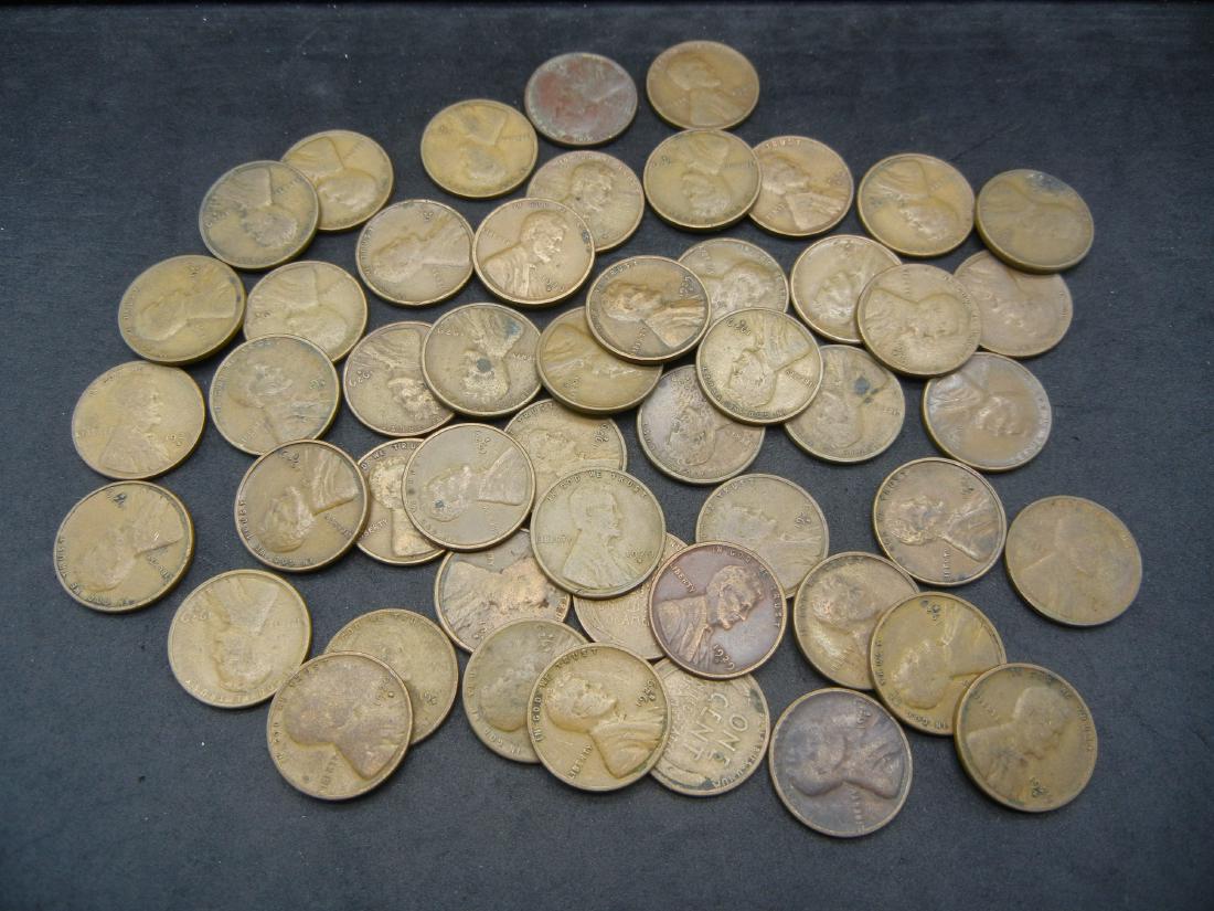50 1929-S Lincoln Wheat Cents. (1 of 3)