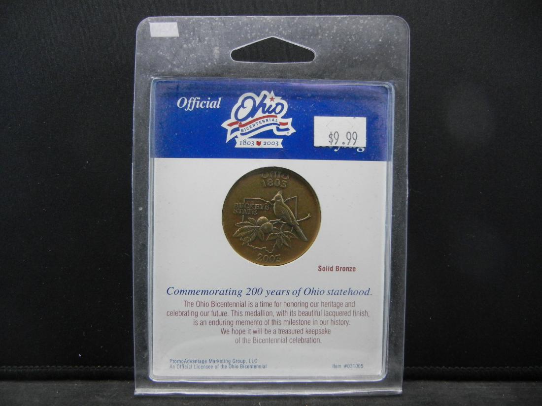 Official Ohio Bicentennial Commemorative Keychain: Official Ohio Bicentennial Commemorative Keychain Medal.