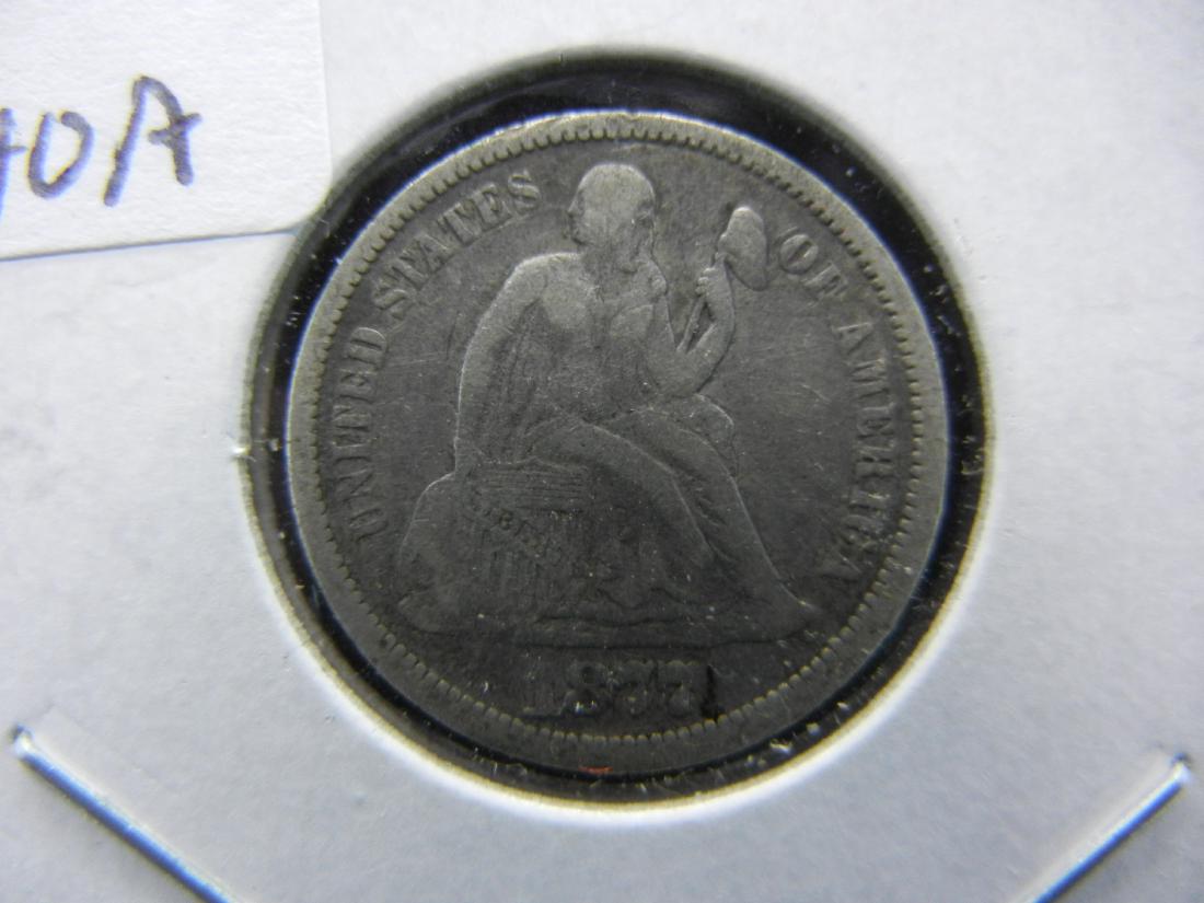 1877 Seated Liberty Dime.   Nice original Very Fine. (1 of 3)