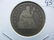 1856 Seated Quarter. Original Good. 3 Letters