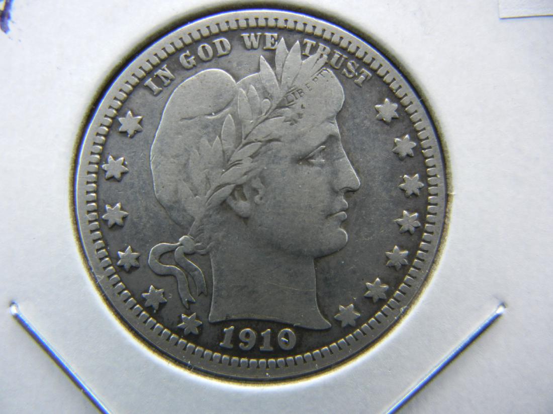1910 Barber Quarter .  VF. (1 of 3)