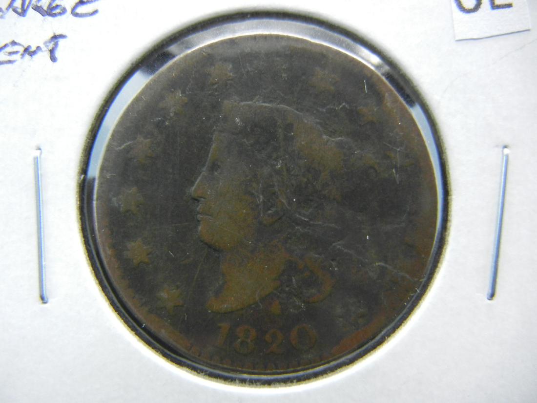 1820 Large Cent. (1 of 3)