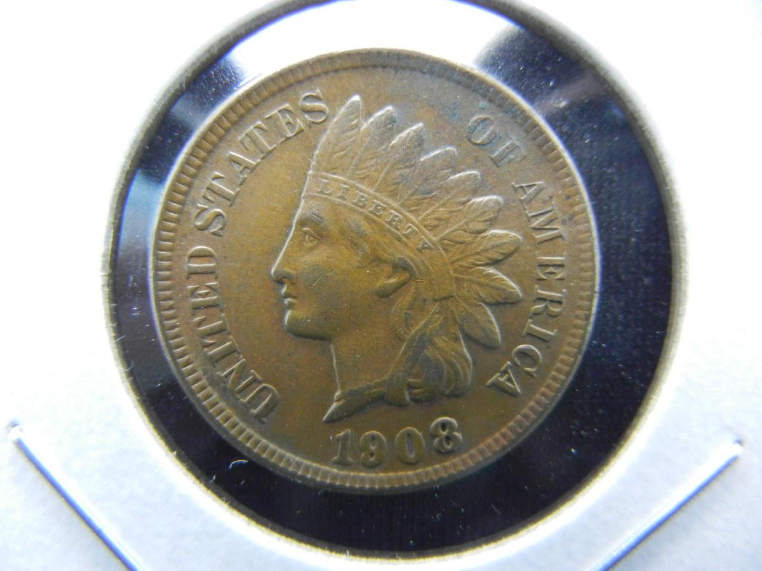 1908 Indian Cent .  Brown UNC. (1 of 3)