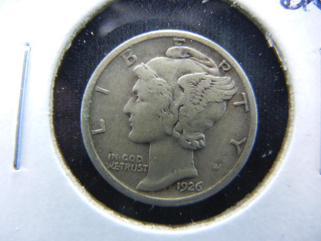 1926-S Mercury Dime.  VF.  Scarce Date. (1 of 3)
