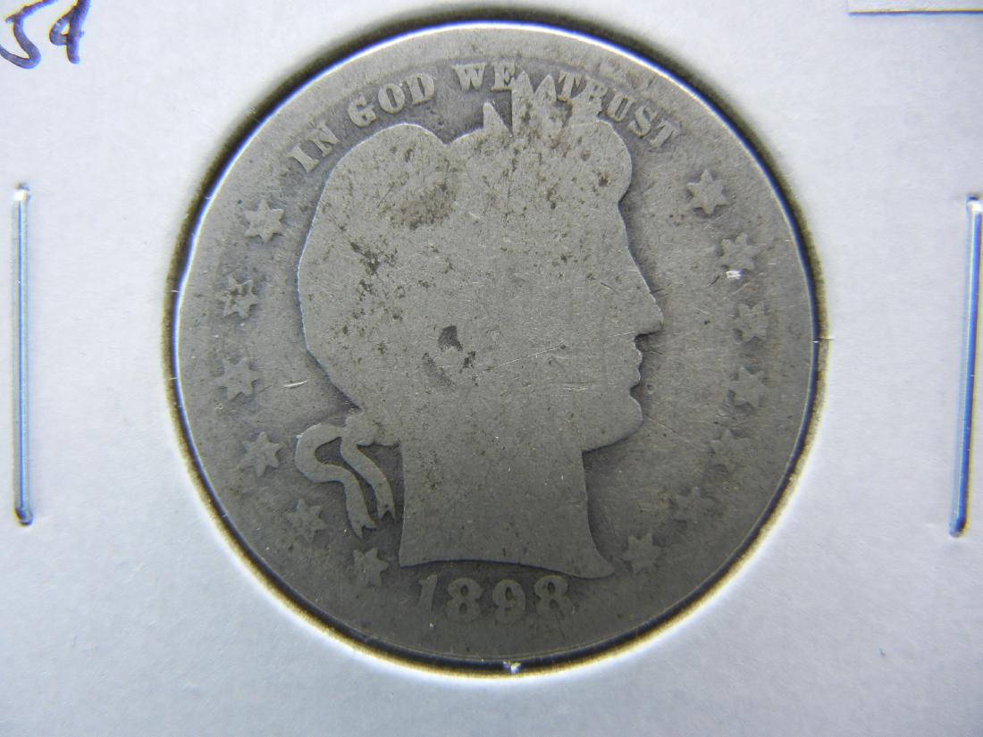 1898-O Barber Quarter .  AG. (1 of 3)