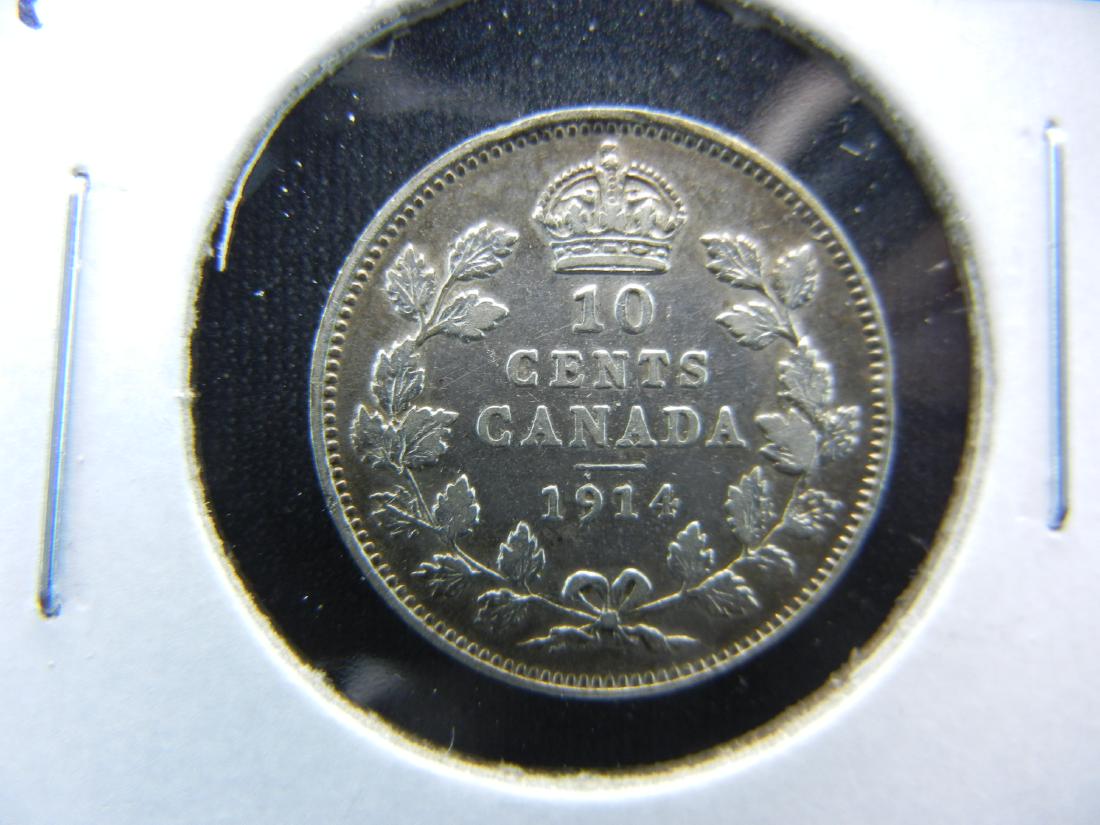 1914 Canada Dime  .  High Grade. (1 of 3)