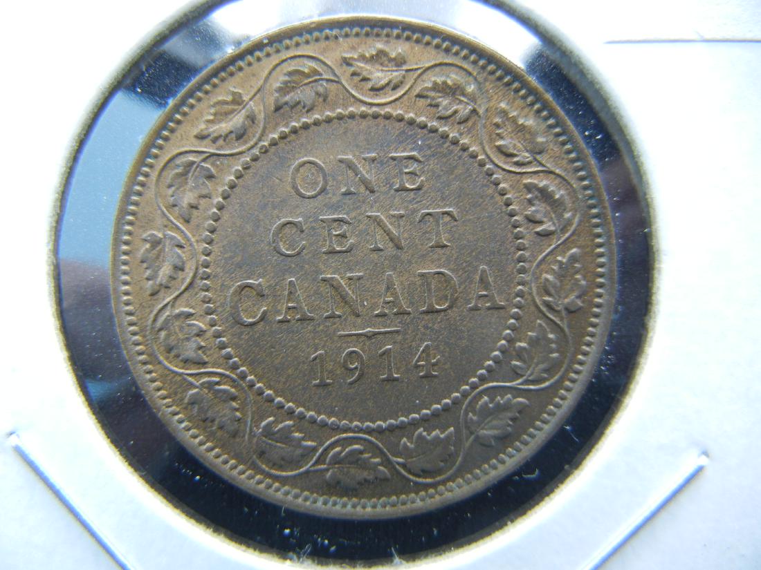 1914 Canada One Cent .  Nice UNC. (1 of 3)