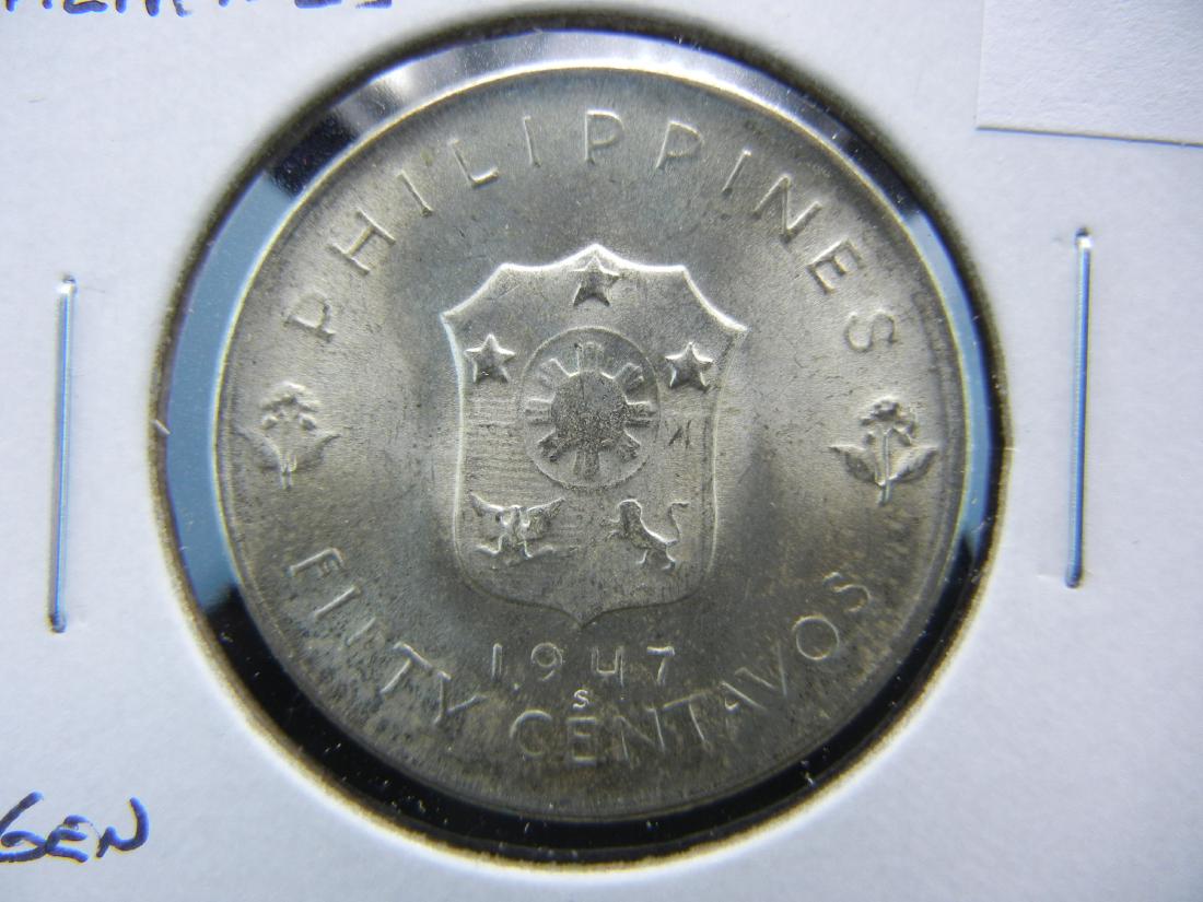 1947-S Philippines 50 Centavos.  "General Douglas (1 of 3)