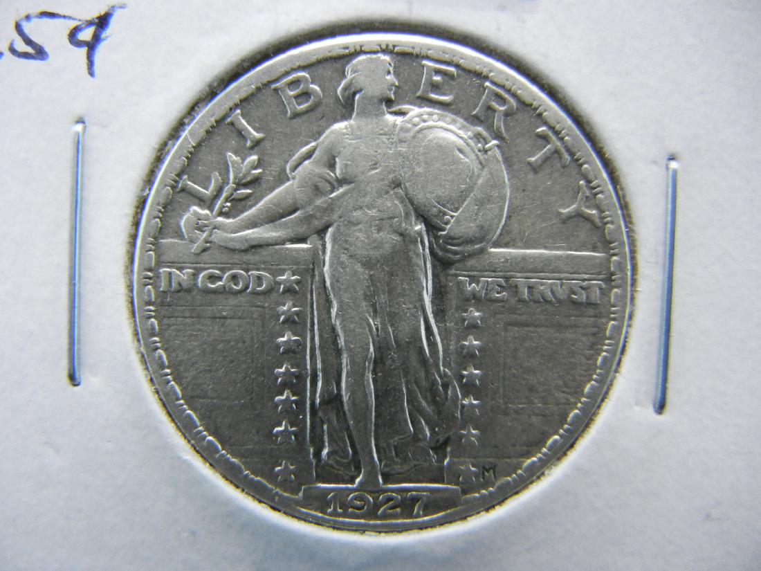 1927 Standing Quarter .  XF. (1 of 3)