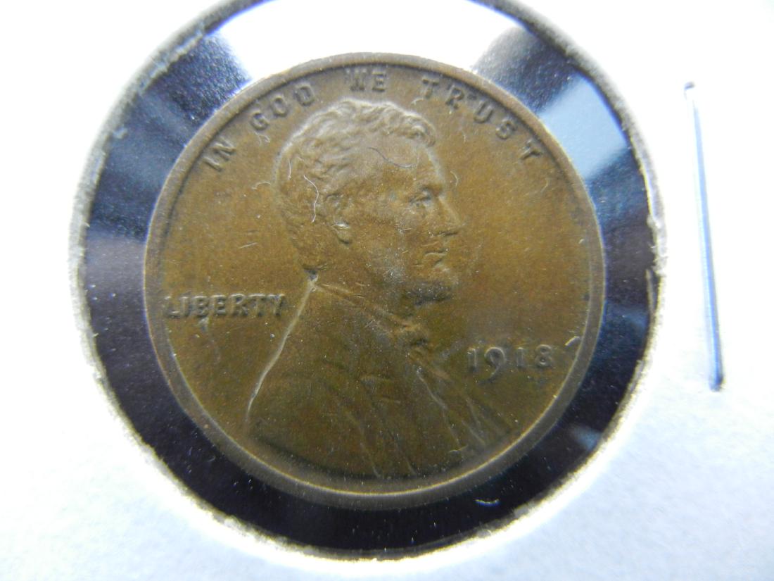 1918 Lincoln Head Cent .  AU/UNC. (1 of 3)