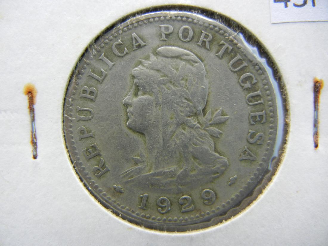 1929 St. Thomas + Prince Islands 50 Centavos.: 1929 St. Thomas + Prince Islands 50 Centavos.