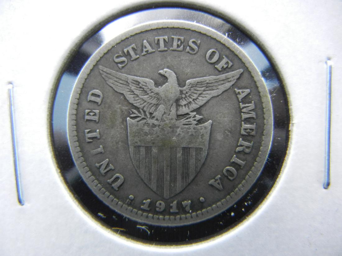 1917-S Philippines 20 Centavos. (1 of 3)