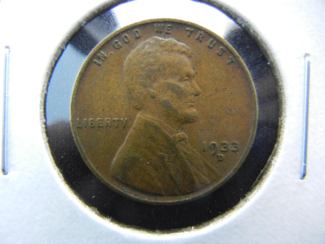 1933-D Lincoln Head Cent .  XF. (1 of 3)