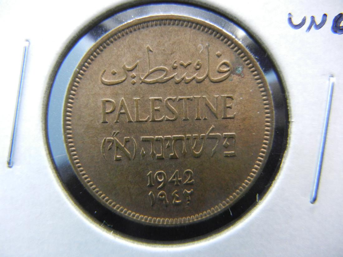1942 Palestine 1 Mil.  Nice UNC. (1 of 3)