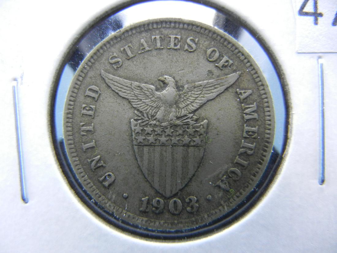 1903 Philippines 5 Centavos.  Scarce. (1 of 3)