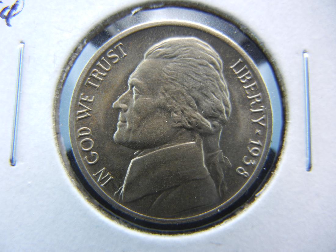 1938-D Jefferson 5c.  Gem BU. (1 of 3)