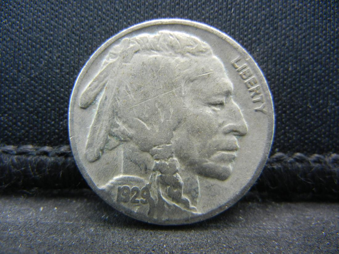 1929 BUFFALO NICKEL, NICE GRADE, BOLD DATE, 90 YRS OLD! (1 of 2)
