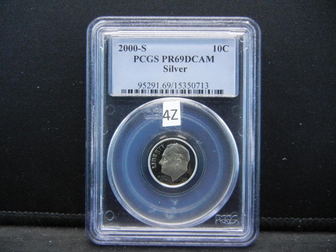 2000-S PCGS PR69DCAM Silver Roosevelt dime (1 of 4)