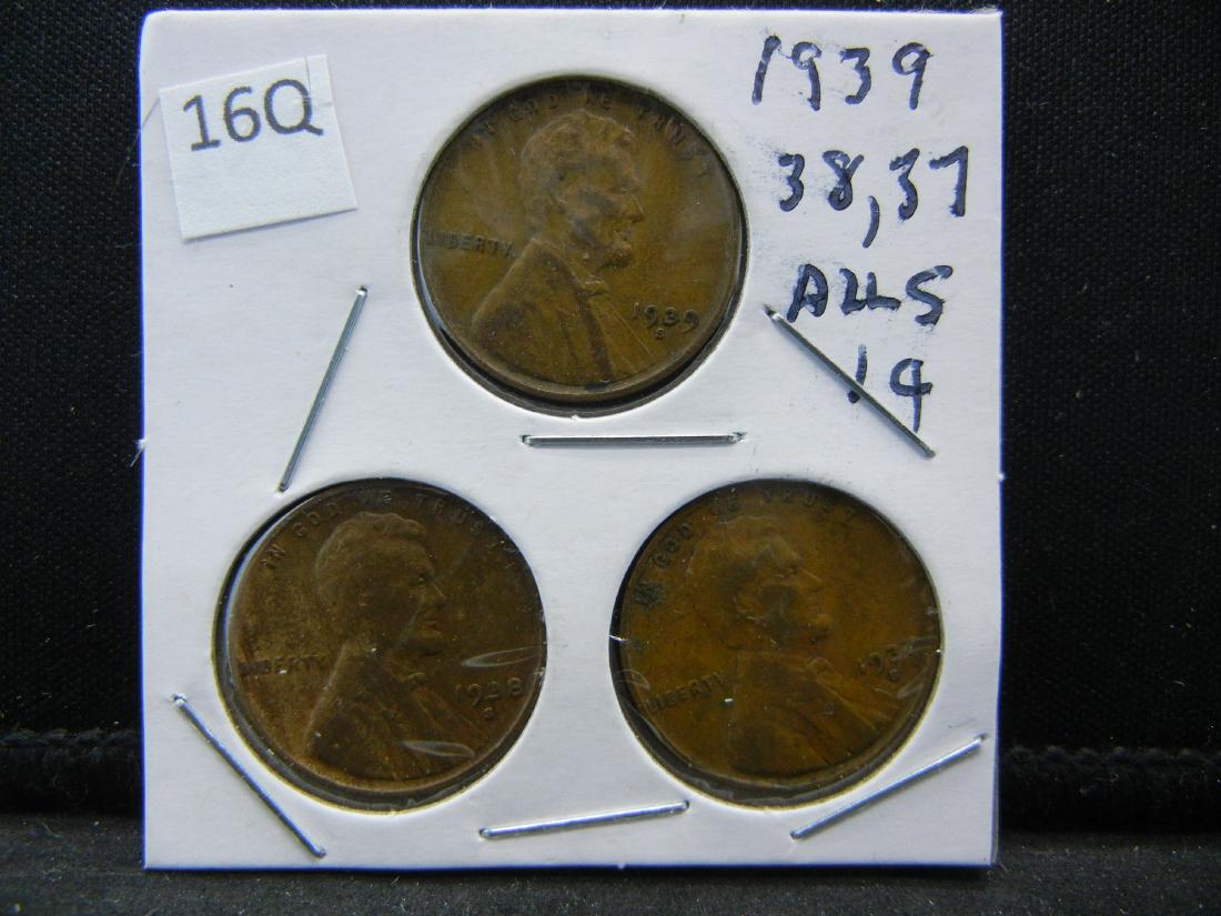 1937, 38, 39 All S Lincoln Wheat Cents (1 of 2)