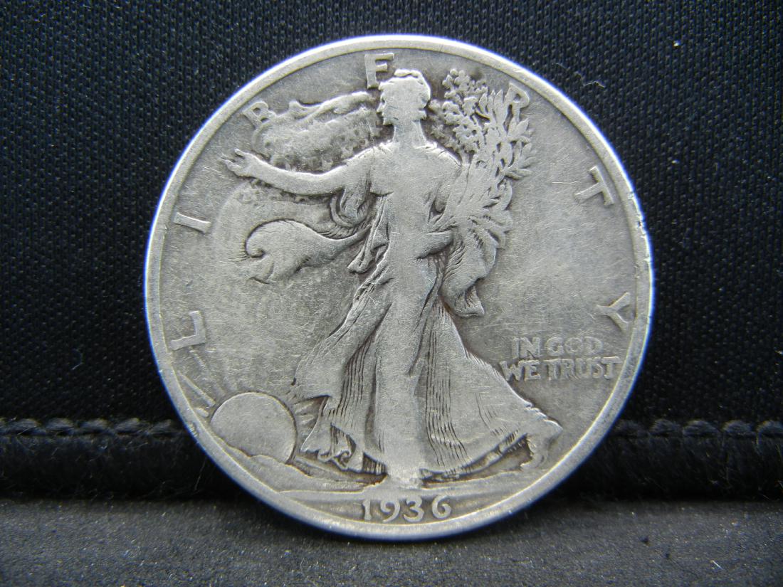 1936 SILVER (90%) LIBERTY HALF, ONLY 12.6 MILL EVER: 1936 SILVER (90%) LIBERTY HALF, ONLY 12.6 MILL EVER MINTED, PRETTY COIN!