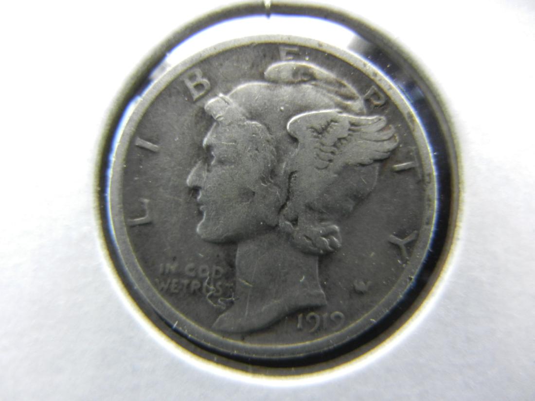 1919 Mercury Dime XF (1 of 3)