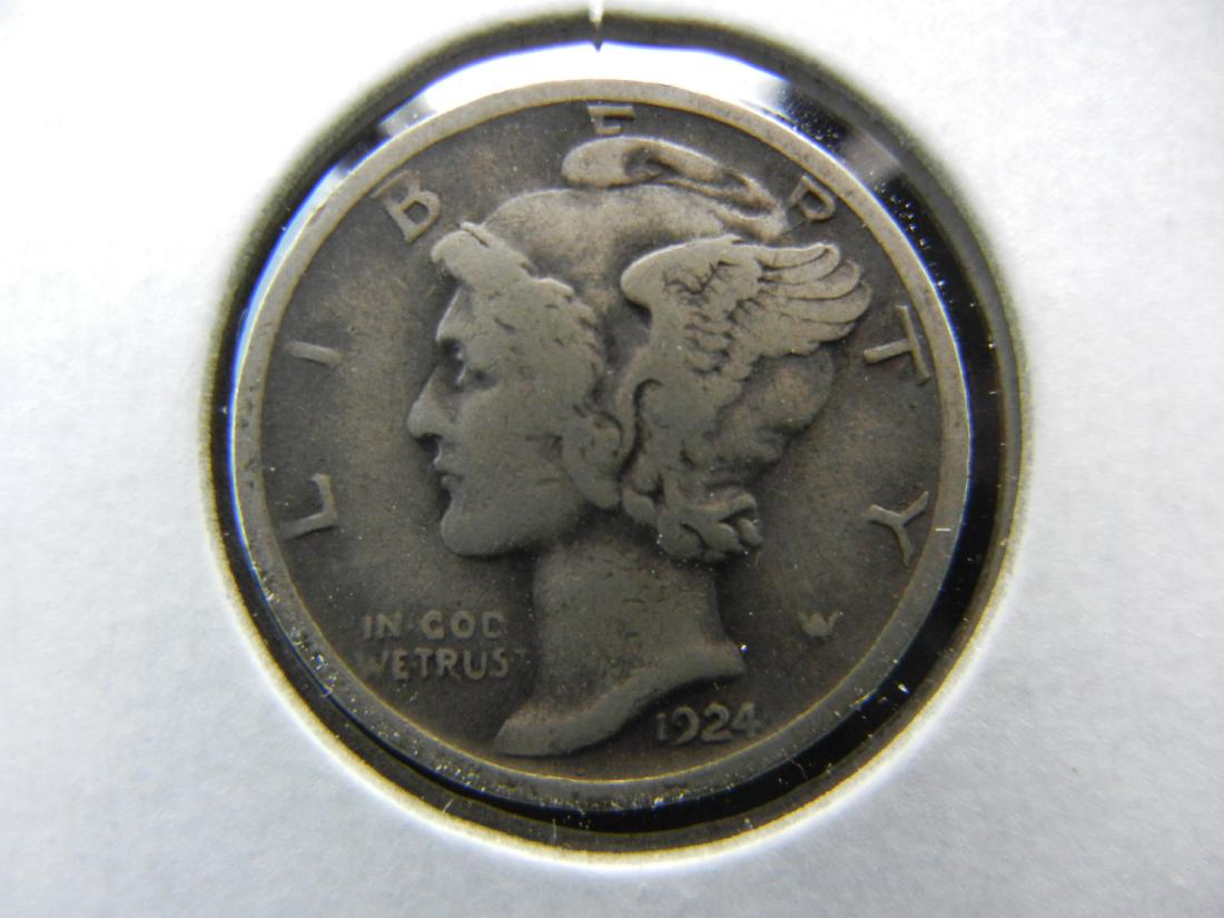 1924 D Mercury Dime Fine (1 of 3)
