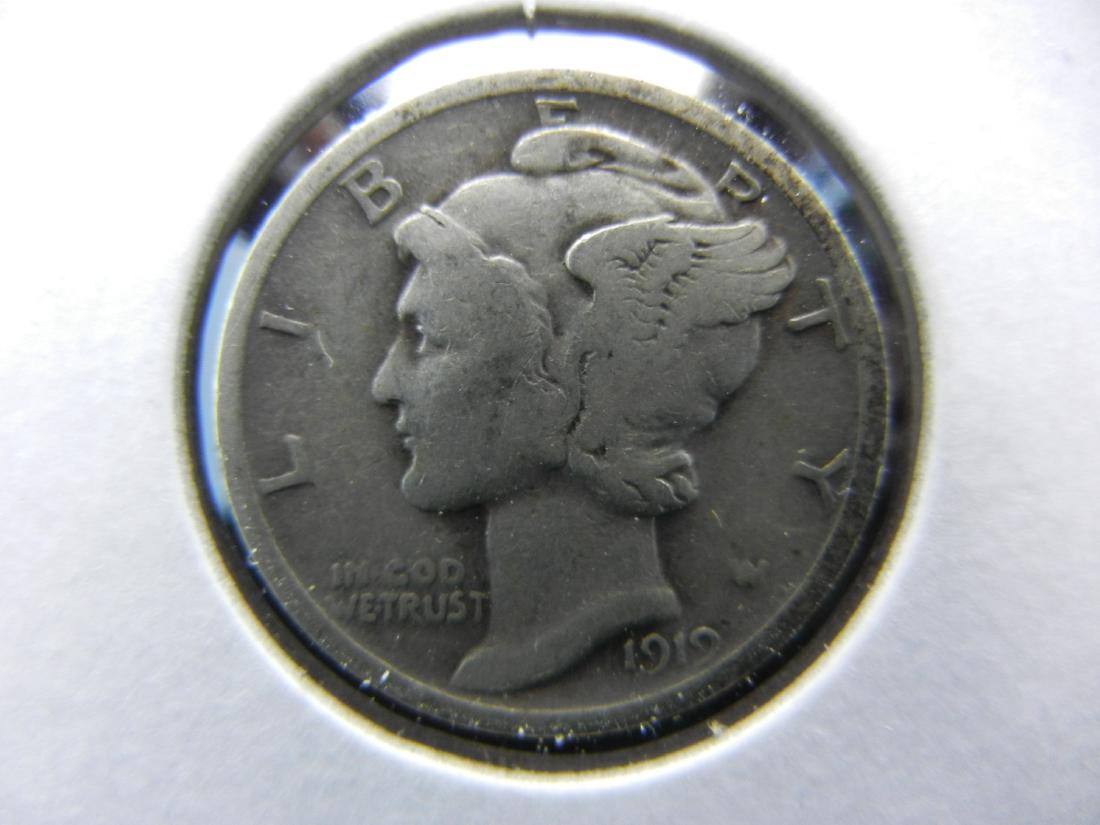 1919 Mercury Dime Fine (1 of 3)