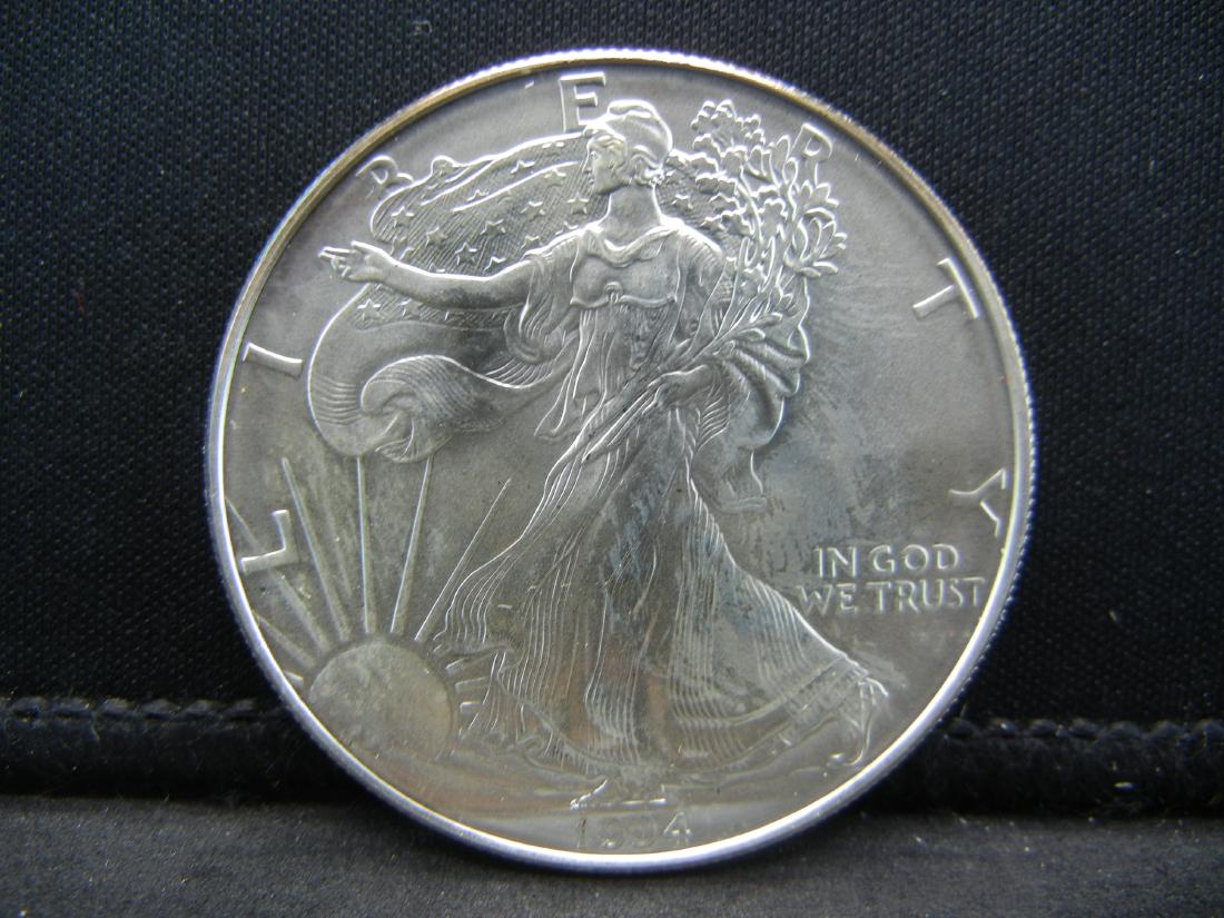 1994 Uncirculated Silver American Eagle Issued by the (1 of 2)