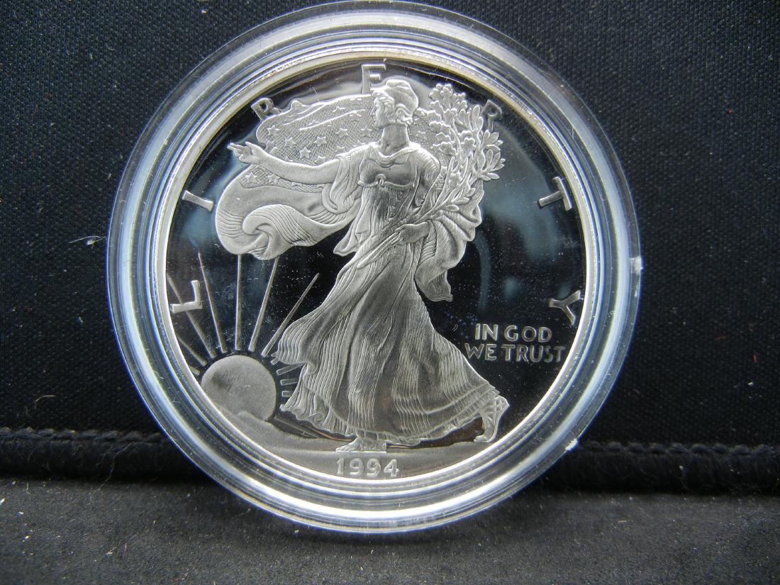 1994 Proof American Silver eagle with COA (1 of 4)