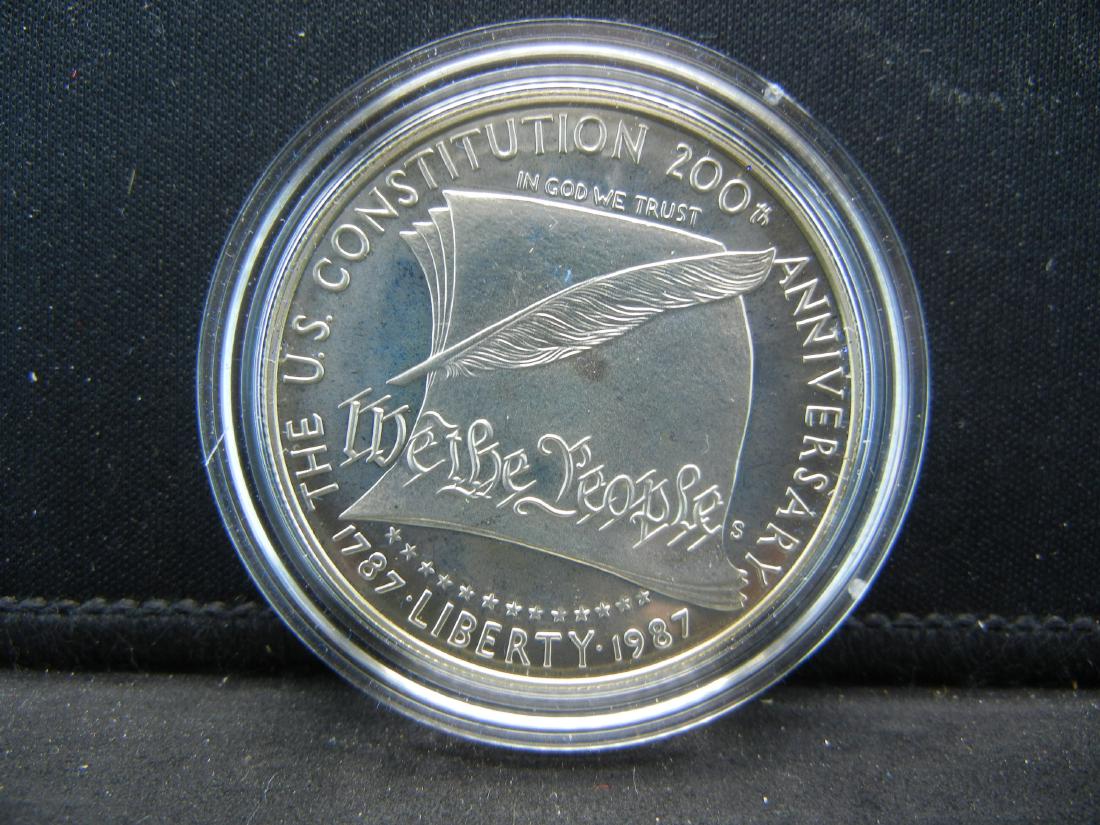 1987-S Constitution Commemorative Silver dollar in box (1 of 4)