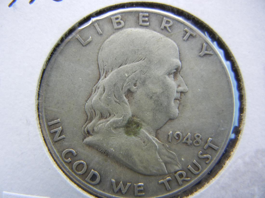 1948 Franklin Half Dollar 90% Silver (1 of 3)