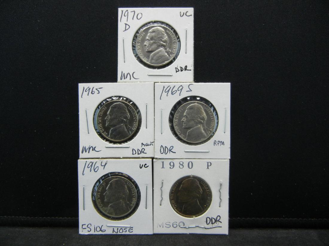 5 Jefferson Nickels Errors (1 of 5)
